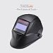 Welding Helmet, Solar Power Auto Darkening - Tacklife PAH02D Adjustable Wide Shade Range DIN 3/4-8/9-13 and 4 Premium Sensors, Fast Response Time(1/25000), Polyamide Material