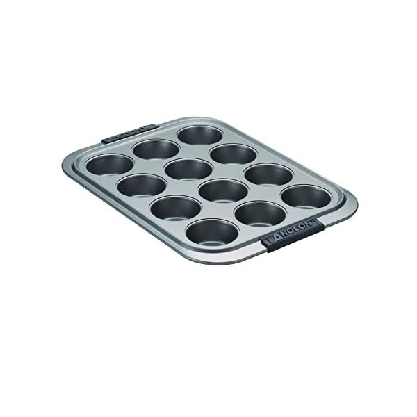 Anolon Advanced Nonstick 12Cup Muffin Tin With Silicone Grips and Lid