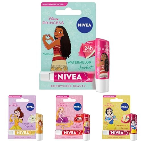 NIVEA Disney Princess Limited Edition Lip Balm Bundle