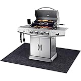 Gas Grill Mat,BBQ Grilling Gear for Gas/Absorbent Grill Pad Lightweight Washable Floor Mat to Protect Decks and Patios from Grease Splatter,Against Damage and Oil Stains or Grease Spills (36â€Ã—72â€œ)