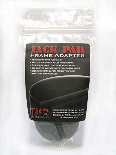 TMB Motorsports 2 Pack V-Groove Rubber Universal Floor Jack Pad Adapter - Thumbnail 4