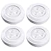 Dewenwils LED Puck Light Wireless, Stick on Tap Nightlights, Battery Powered Touch Lamp for Cabinets, Closets, Pantry, Kitchen, Warm White,4 Pack