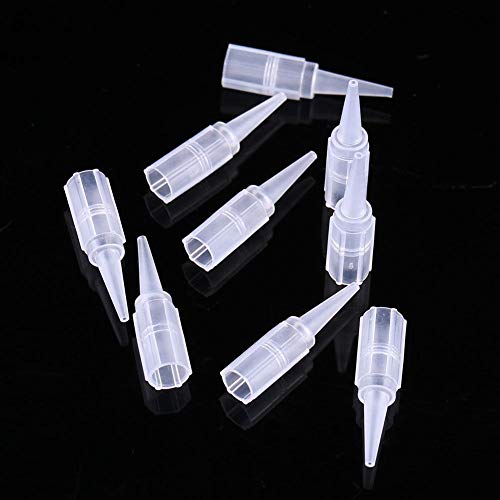 Antilog Tattoo Needle Caps, Tattoo Accessories,100Pcs/Set Tattoo Tube Nozzle Disposable Tips Cap Machine Supply 1R 3R 5R (1R)