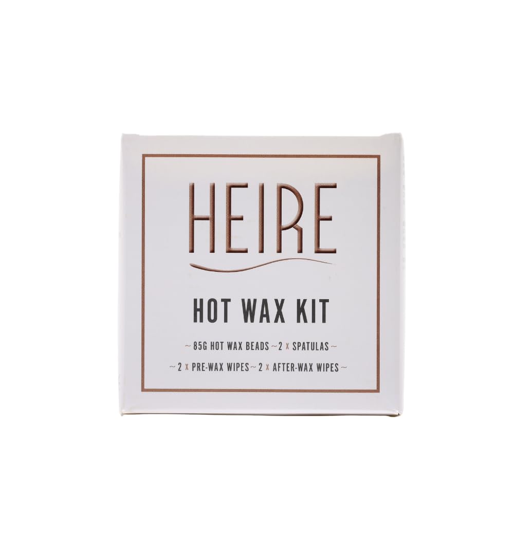 Heire Hot Wax Kit | Professional At-Home Hair Removal | Strip-Free Wax for Precise Hair Removal on Face, Brows, Bikini, and Underarms | Salon-Quality Results