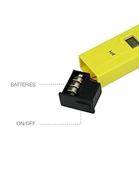 Medidor digital de PH, PH 009, tamaño de bolsillo, calidad del agua pH, para el agua potable en el hogar, solución de calibración de cultivos hidropónicos, acuarios, piscinas: extra dos paquetes de mezcla de pH.