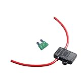 ESUPPORT 12 Gauge ATC Fuse Holder Box In-Line AWG Wire Copper 12V 30A Blade Standard Plug Socket