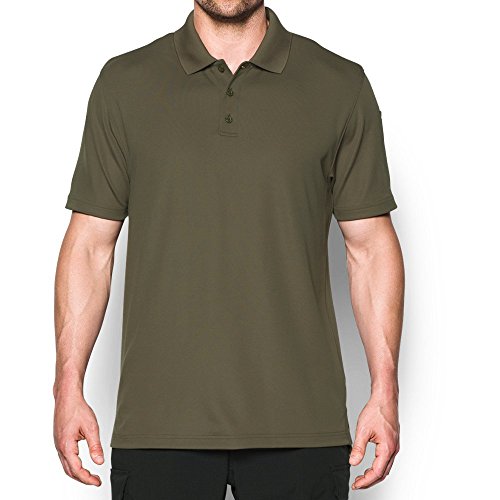 Under Armour Men's Tactical Performance Polo, Marine Od Green/Marine Od Green, Large