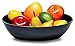 Creative Converting Form and Function Plastic Oval Bowl, Large, Black
