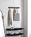 Amazon Basics Rectangular Wall-Mounted Farmhouse Metal, Coat Rack, 5 Hooks, Espresso