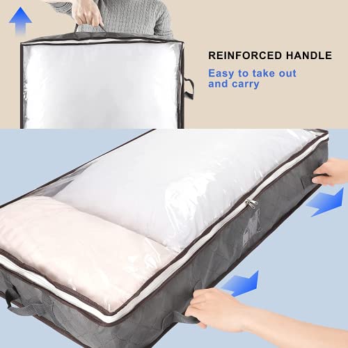 Fixwal Under Bed Storage Bins 3 Pack 75L Underbed Storage Containers