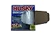 60-Count Poly-America Husky 55 Gallon Nothing's Tougher Clear Drum Can Liners Trash Garbage Bags 1 Mil. Thickness One-by-One Dispensing with True Tie Flaps and Straight Seamed Bottom (HK55WC060C)
