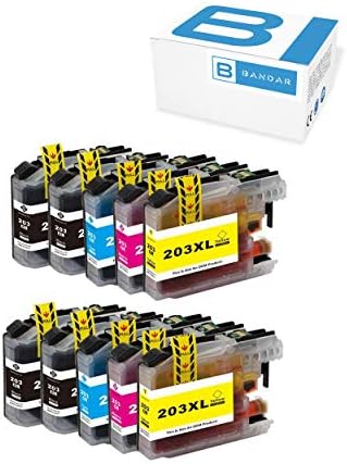 Bandar Compatible Ink Cartridges Replacement for Brother LC203XL for MFC-J460DW MFC-J480DW MFC-J485DW MFC-J680DW MFC-J880DW MFC-J885DW (4 Black, 2 Cyan, 2 Magenta, 2 Yellow, 10-Pack)