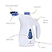 Deneve Garment Steamer, Handheld Clothes Fabric Steam Iron Cleaning for Travel or Home, Includes Clothing Hook & Brush Accessories, Portable and Quick Heating