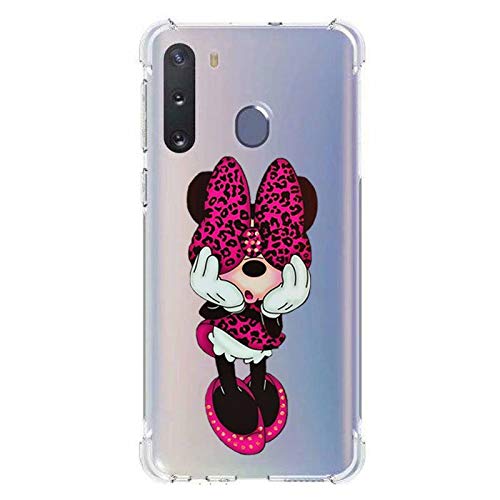 Cokitec Transparent Case for Samsung Galaxy A21 with Bow Design