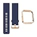 for Blaze Bands, Silicone Replacement Strap with Stainless Steel Frame for Blaze