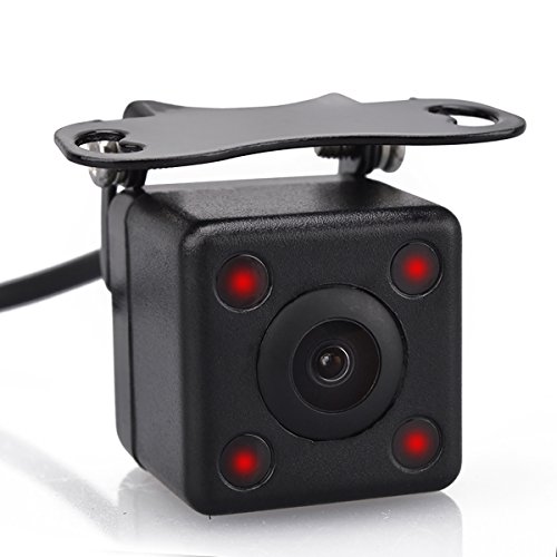 Sincere Gizzsh Waterproof Universal Vehicle Reverse Back Rear View Camera with 4 Night Vision IR LED Lights-93003