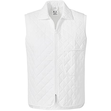 Pionier 48111-5XL Thermo-Weste'Outdoor' mit Kragen Größe 5XL in weiß, 5X-Large