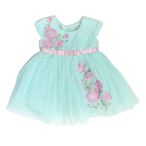 Jona Michelle Cap Sleeve Dress For Baby Girls (12 Months, Mint)