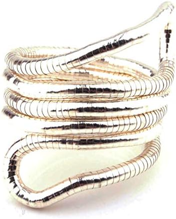 Flexible Bendable Snake Bracelet Wrap Bangle Twistable Adjustable Neck Collar Choker Necklace Waistband 88-90cm/about 35inch silver
