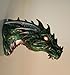 Pacific Giftware Medieval Times Green Dragon Wall Plaque with LED Illuminated Eyes Sculpture Plaque Home Decor
