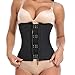 MISS MOLY Latex Waist Trainer Corset for Weight Loss Underbust Waist Shaper Sport Girdle Black