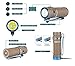Olight S1R II Baton Desert Tan 1000 Lumen Compact Rechargeable LED Flashlight with Single RCR123A Battery, Magnetic USB Charging Cable, Lanyard and Pouch