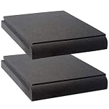 Studio Monitor Isolation Pads by Vocalbeat - Suitable for 6.5" - 8" inch Speakers - High-Density Acoustic Foam for Significant Sound Improvement - Prevent Vibrations and Fits most Stands - 2 Pads