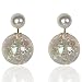 18k Gold Plated Colorful Jewelry Cool Reversible Double Sided Round Pearl Balls Stud Earring for Women (F772)