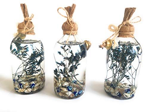 image for Frosty Oil Lamp - Handmade Decorative Refillable Sturdy Glass Mini Oil