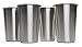 Ziggy V Stainless Steel Cups, 16oz Tumbler Pint Glasses,18/8 Metal Cups BPA Free Cups Set of Four (4)