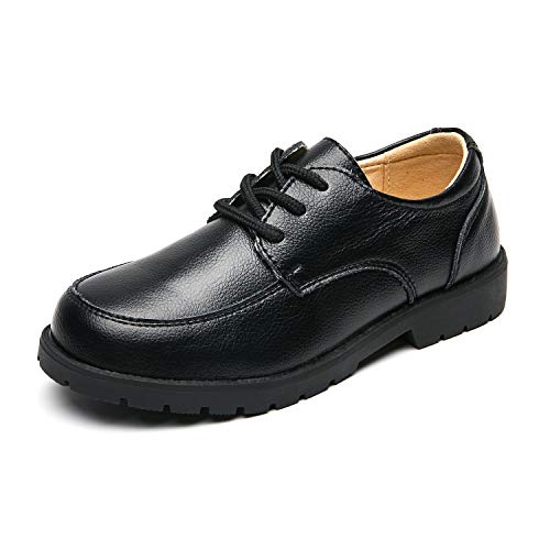 ALPHELIGANCE Kids Boys Dress Oxford Shoes(Toddler/Little Kids/Big Kids) (13 M US Little Kid, Loafer Black-1)