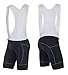 sponeed Men's Biking Bibs Shorts Padded Cycling Jerseys Shirt Riding Gift Clothig US L Gray