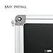 Large Magnetic Chalkboard with Eraser, Magnets, and Tray - 36 x 24 Inch Framed Chalk Board for Restaurant, Menu, Wedding & More