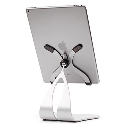 Thought Out Stabile PRO Adjustable iPad Stand Pro Air 2 12.9 10.5 9.7 Surface Galaxy Tablet Holder Pivoting White