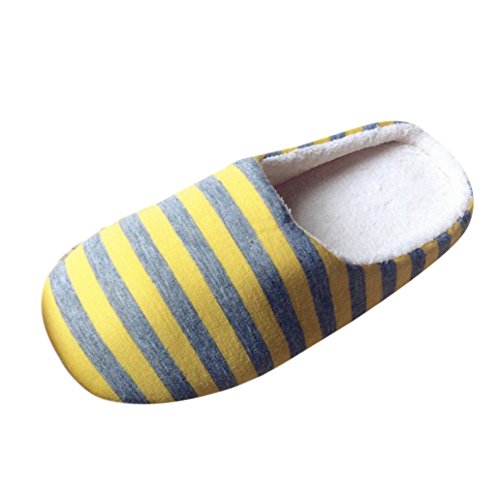 Norbi Unisex Home Indoor Washable Comfort Stripe Anti-Slip Slippers Shoes - Thumbnail 3