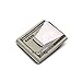 DEWANG Silver Stainless Steel Slim Money Clip Wallet Double Sided