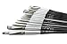 Pro Paint Brushes Set for Acrylic, Oil, Watercolor, Face and Body Painting, Synthetic Nylon Tips, Set of 10, White (15, Black)