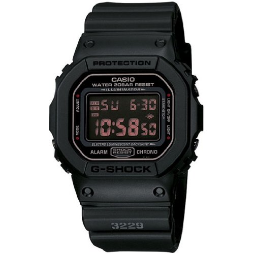 Casio Men's DW5600MS-1CR G-Force Military Concept Black Digital Watch