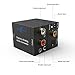 Goronya Digital Optical Coax to Analog RCA Audio Converter and 3.5mm (Headphone) Outpouts, 24-bit DAC with DC 5V Power Supply Adapter and Optical Cable