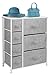 Sorbus Dresser with 7 Drawers - Chest Organizer Tower Unit with Steel Frame, Wood Top, Easy Pull Fabric Bins - Storage Furniture for Bedroom, Hallway, Closet & Office Organization