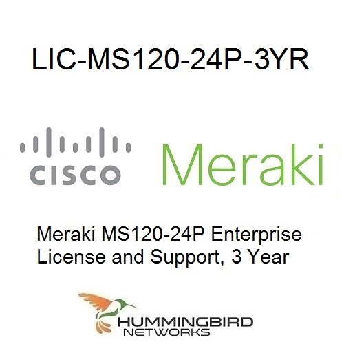 LIC-MS120-24P-3YR Enterprise Meraki License for MS120-24P 3 Year