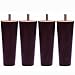 Sweet Melodi Round Solid Wood Furniture Sofa/Chair/Couch/Loveseat/Cabinet Replacement Legs (5 Inches,Set of 4)