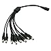 ANVISION AC to DC 12V 3A Power Supply with 1 to 8 Way Splitter Cable, Plug 5.5mm x 2.1mm, for NVR DVR CCTV Camera, TV Box, Efficiency Level VI