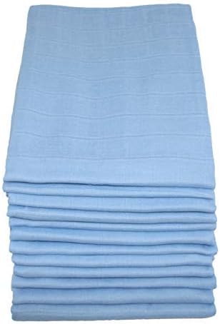 blue muslin squares
