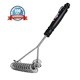 Yangdx BBQ Grill Brush Safe and Bristle Free, Stiff Design Barbecue Grill Brush, Rust Proof Stainless Steel BBQ Grill Cleaner, Safe & Durable Grill Cleaning brush for Porcelain, Ceramic, Steel, Iron