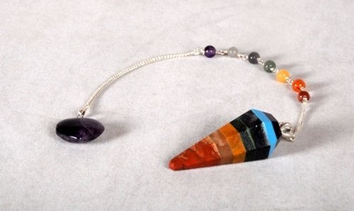 Jet chakra pendulum w/ chakra chain divination healing …