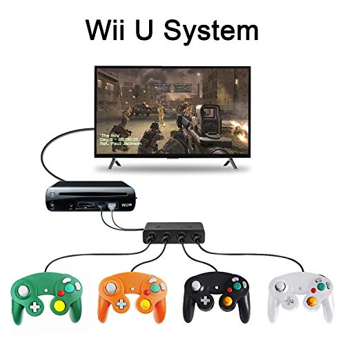 Wii U Gamecube Controller Adapter, HOMFUL Super Smash Bros Swith