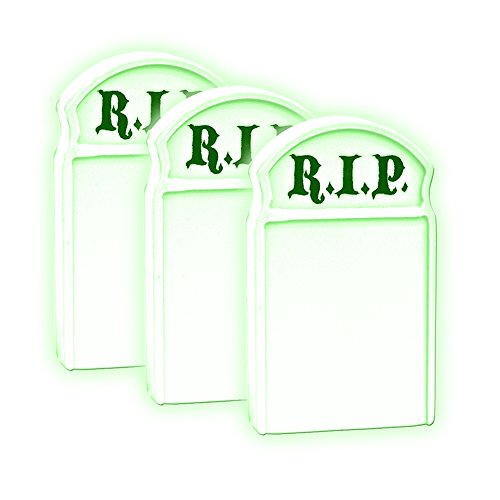 Set of 3 Glow In The Dark Tombstones for WWE TNA Wrestling Action Figures