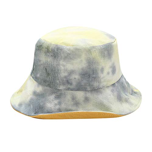 Hanomes Fischerhut Damen Tie-Dye-Druck Bunt - Unisex Sonnenhut Bucket Hat Anglerhut Fishermütze Muster Früchte Outdoor…
