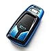 Tukellen for Audi Key Fob Cover, Special Soft TPU Key Case Cover Protector Compatible with Audi A4 Q7 Q5 TT A3 A6 SQ5 R8 S5 Smart Key (Blue)